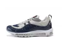 nike air max 98 grey royal wave blue chaussures premium blackened blue